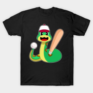 Snake Baseball Baseball bat Sports T-Shirt